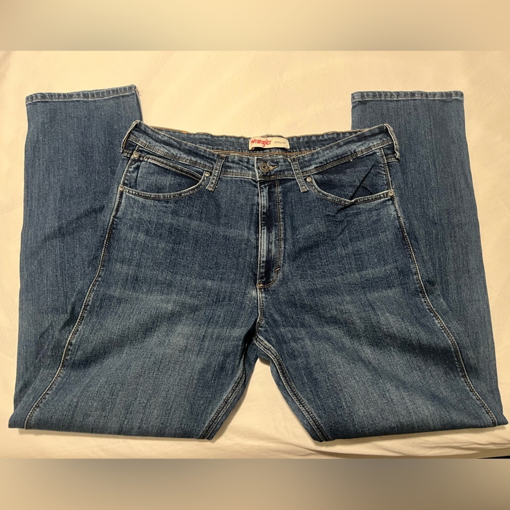 Wrangler Men's Straight Fit Denim Jeans